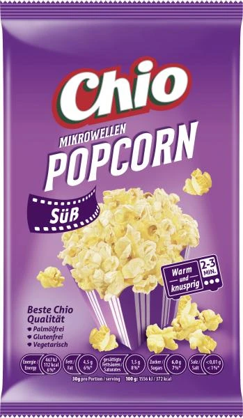 Chio Mikrowellen Popcorn Süß 3 Chio Mikrowellen Popcorn Süß
