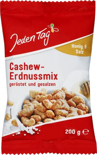 Jeden Tag Cashew-Erdnuss-Mix Honig & Salz 3 Jeden Tag Cashew-Erdnuss-Mix Honig & Salz