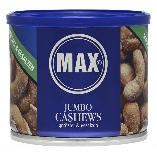 Max Jumbo Cashews Geröstet & Gesalzen 3 Max Jumbo Cashews Geröstet & Gesalzen