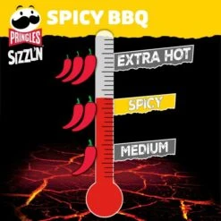 Pringles SIZZL'N Spicy Barbecue Chips -Seeberger Verkäufe 2024 4502022279 5053990160242 06
