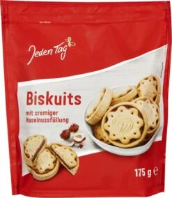 Jeden Tag Biskuits Mit Haselnussfüllung
