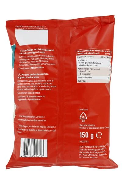 Jeden Tag Kesselchips Salt & Vinegar 4 Jeden Tag Kesselchips Salt & Vinegar – Bild 2