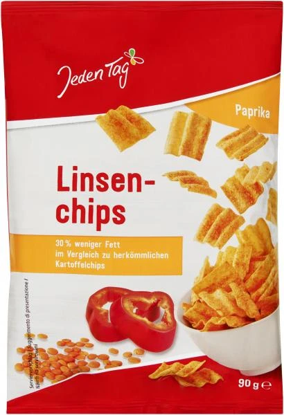 Jeden Tag Linsenchips Paprika 3 Jeden Tag Linsenchips Paprika