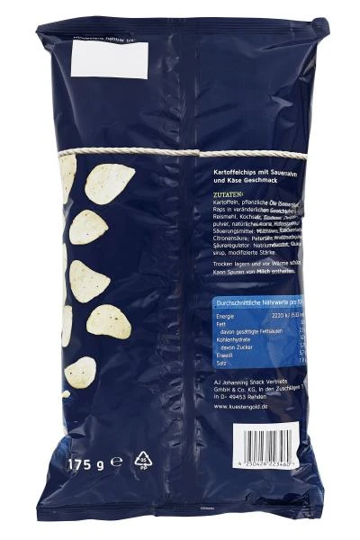 Küstengold Chips Sour Cream Style Herzhaft-würzig 4 Küstengold Chips Sour Cream Style Herzhaft-würzig – Bild 2