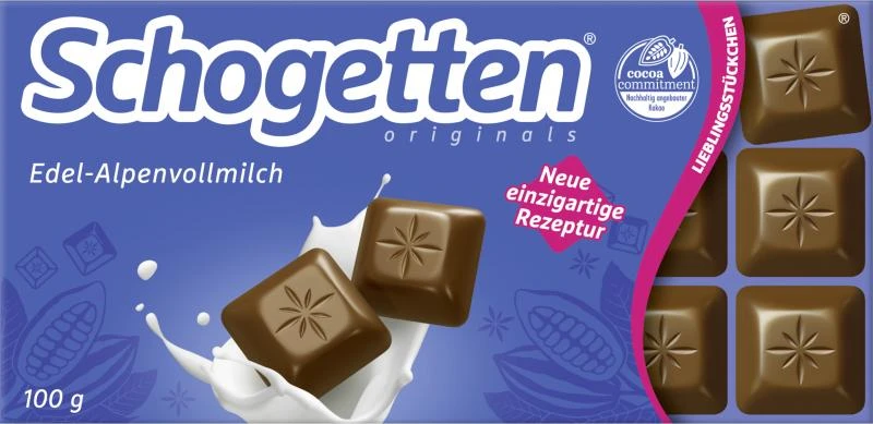 Schogetten Edel-Alpenvollmilch 3 Schogetten Edel-Alpenvollmilch