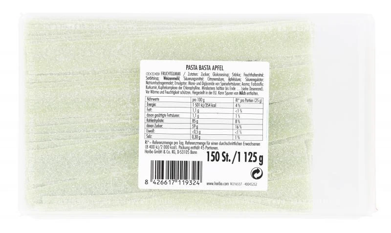Haribo Pasta Basta Fizz Apfel Sauer 4 Haribo Pasta Basta Fizz Apfel Sauer – Bild 2