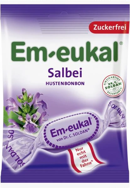 Em-eukal Hustenbonbons Salbei Zuckerfrei 3 Em-eukal Hustenbonbons Salbei Zuckerfrei