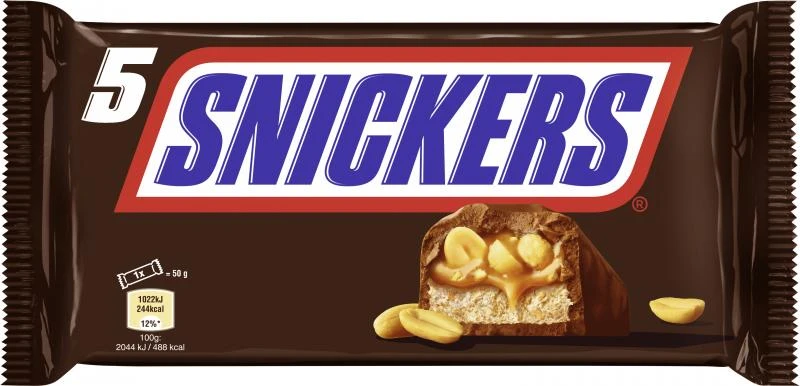 Snickers Schokoriegel Multipack 5 X 50 G 3 Snickers Schokoriegel Multipack 5 X 50 G