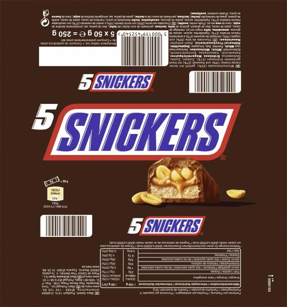 Snickers Schokoriegel Multipack 5 X 50 G 4 Snickers Schokoriegel Multipack 5 X 50 G – Bild 2