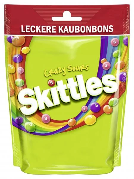 Skittles Crazy Sours Kaubonbons Vegan 3 Skittles Crazy Sours Kaubonbons Vegan