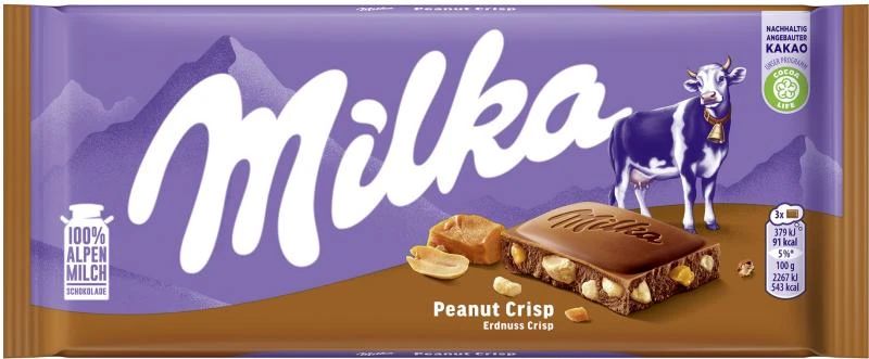 Milka Tafel Erdnuss Crisp 3 Milka Tafel Erdnuss Crisp
