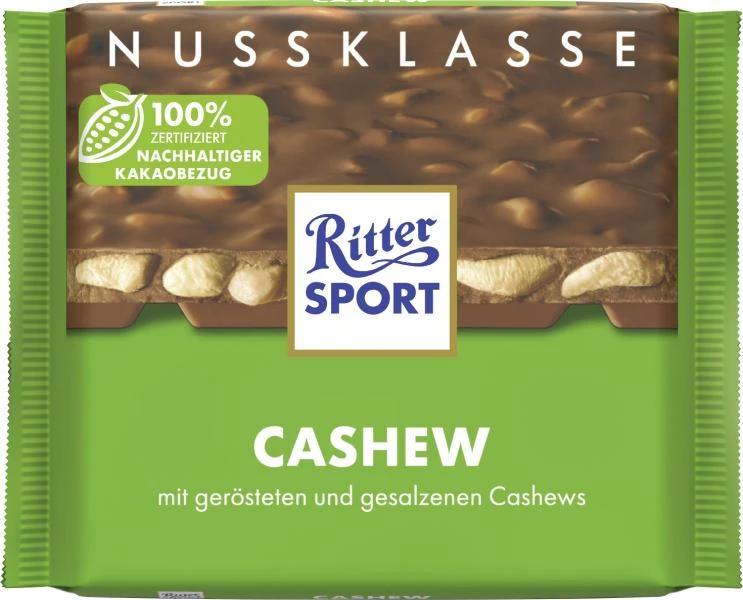 Ritter Sport Nussklasse Cashew 3 Ritter Sport Nussklasse Cashew