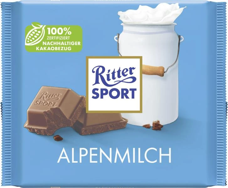 Ritter Sport Gipfel Glück Alpenmilch 3 Ritter Sport Gipfel Glück Alpenmilch – Bild 2