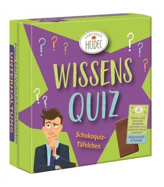 Heidel Wissensquiz Schokotäfelchen 3 Heidel Wissensquiz Schokotäfelchen