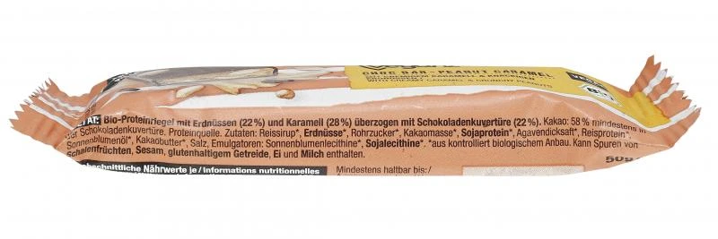 Veganz Bio Choc Bar Peanut Caramel 4 Veganz Bio Choc Bar Peanut Caramel – Bild 2