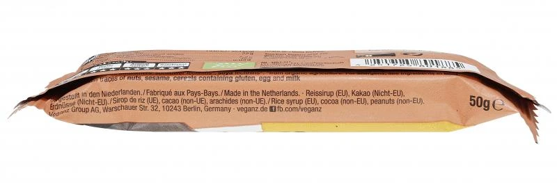 Veganz Bio Choc Bar Peanut Caramel 6 Veganz Bio Choc Bar Peanut Caramel – Bild 4