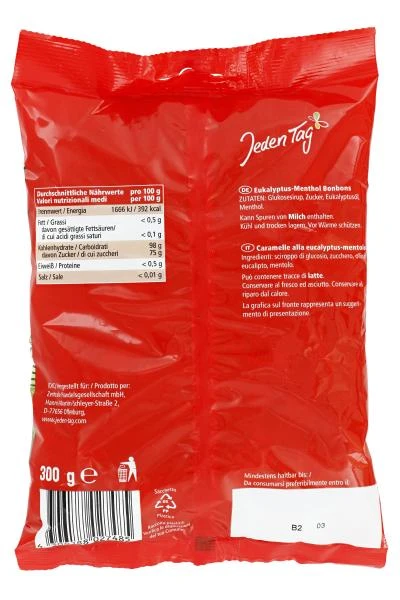 Jeden Tag Eukalyptus-Menthol Bonbons 4 Jeden Tag Eukalyptus-Menthol Bonbons – Bild 2