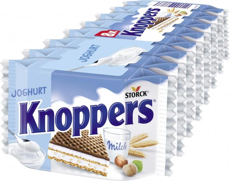Knoppers Schnitte Joghurt 8er 3 Knoppers Schnitte Joghurt 8er