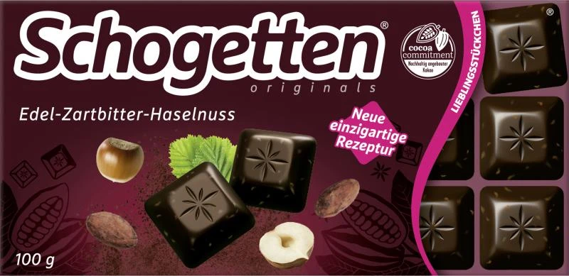 Schogetten Originals Edel-Zartbitter-Haselnuss 3 Schogetten Originals Edel-Zartbitter-Haselnuss