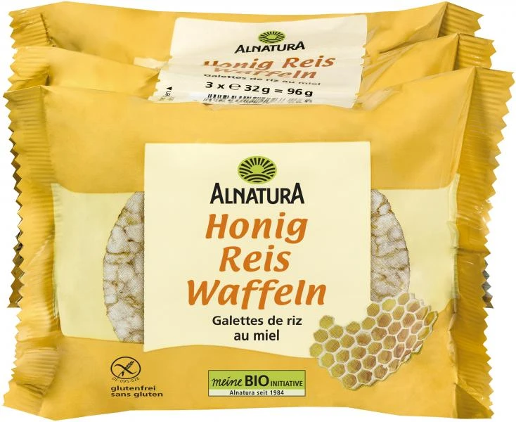 Alnatura Honig Reis Waffeln 2 Alnatura Honig Reis Waffeln